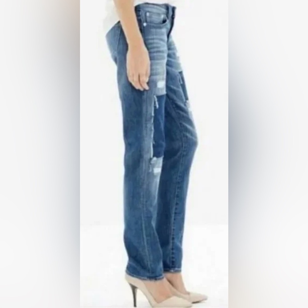 Madewell Slim Boyjean Springfield Wash Patched-Up Edition Jeans - Picture 5 of 13
